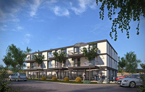 Attraktives Neubauprojekt in Mühlhausen: Mehrfamilienhaus mit Gewerbeeinheit im EG