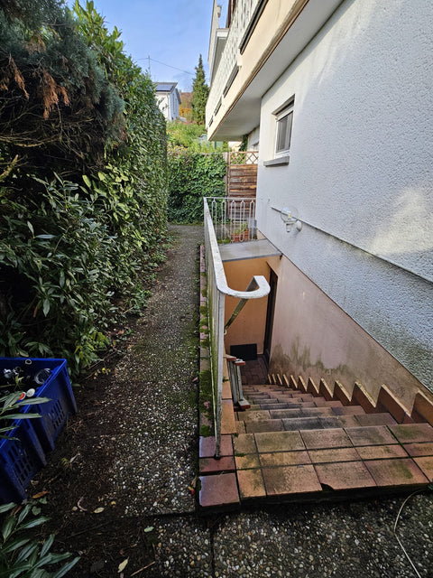 Schöne 5 Zimmer Maisonette ETW (EG/UG) mit 310 m² eigenem Garten, Bestlage Wiesloch; Südausrichtung